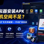 雷电模拟器安装APK提示手机空间不足与自动扩充无效修复主题图