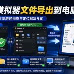 雷电模拟器文件导出到电脑失败，雷电9与雷电14共享路径排查
